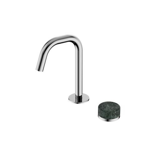Serenity Basin Mixer Edge Spout Verde Alpi Handle Chrome