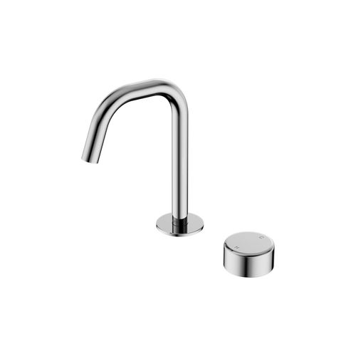 Serenity Basin Mixer Edge Spout Metal Handle Chrome