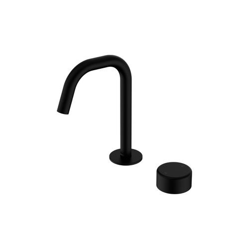 Serenity Basin Mixer Edge Spout Metal Handle Matte Black