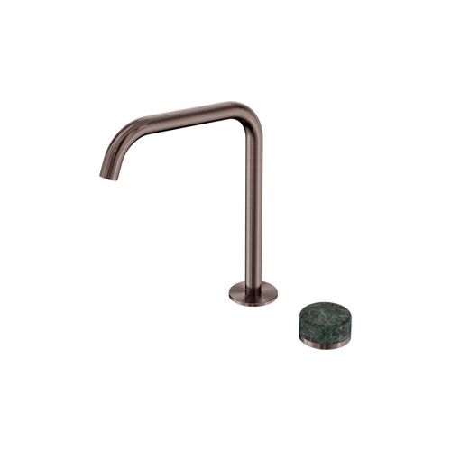 Serenity Bath/Kitchen Mixer Edge Spout Verde Alpi Handle Brushed Bronze