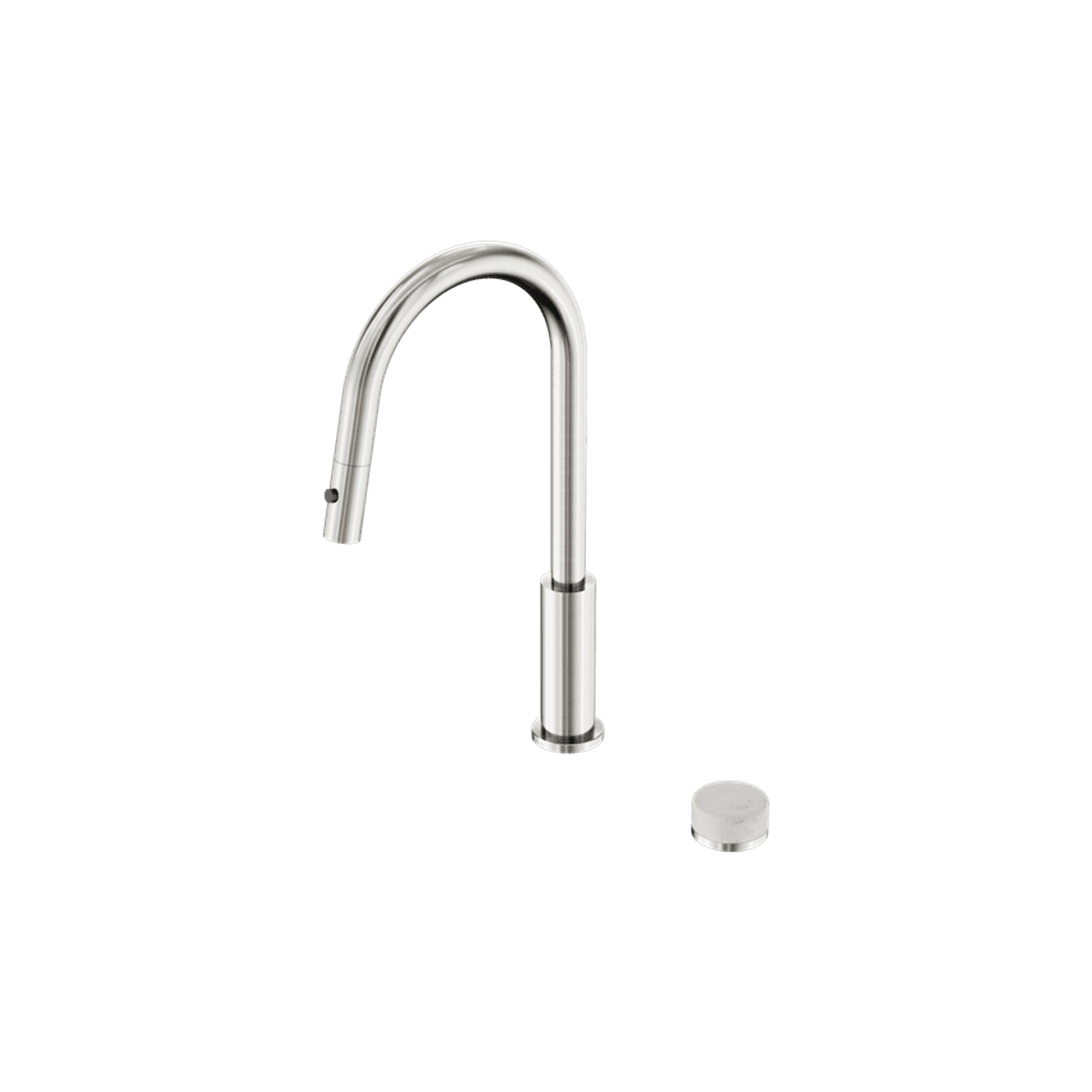 Serenity pull out kitchen Set Carrara Handle Brushed Nickel