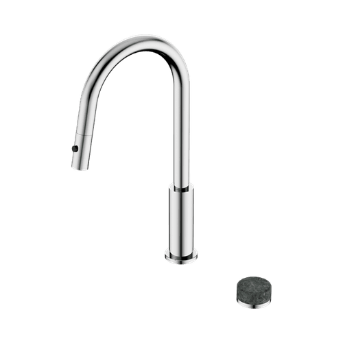 Serenity pull out kitchen Set Verde Alpi Handle Chrome