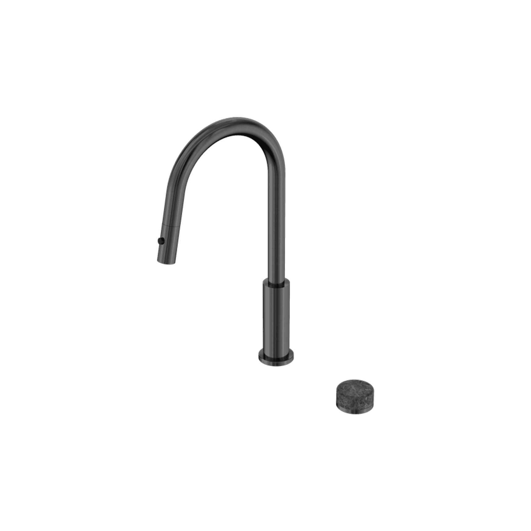 Serenity pull out kitchen Set Verde Alpi Handle Gun Metal