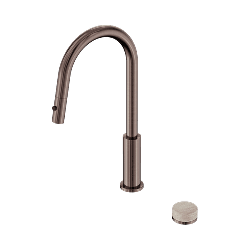 Serenity pull out kitchen Set Rome Travertine Handle Brushed Bronze