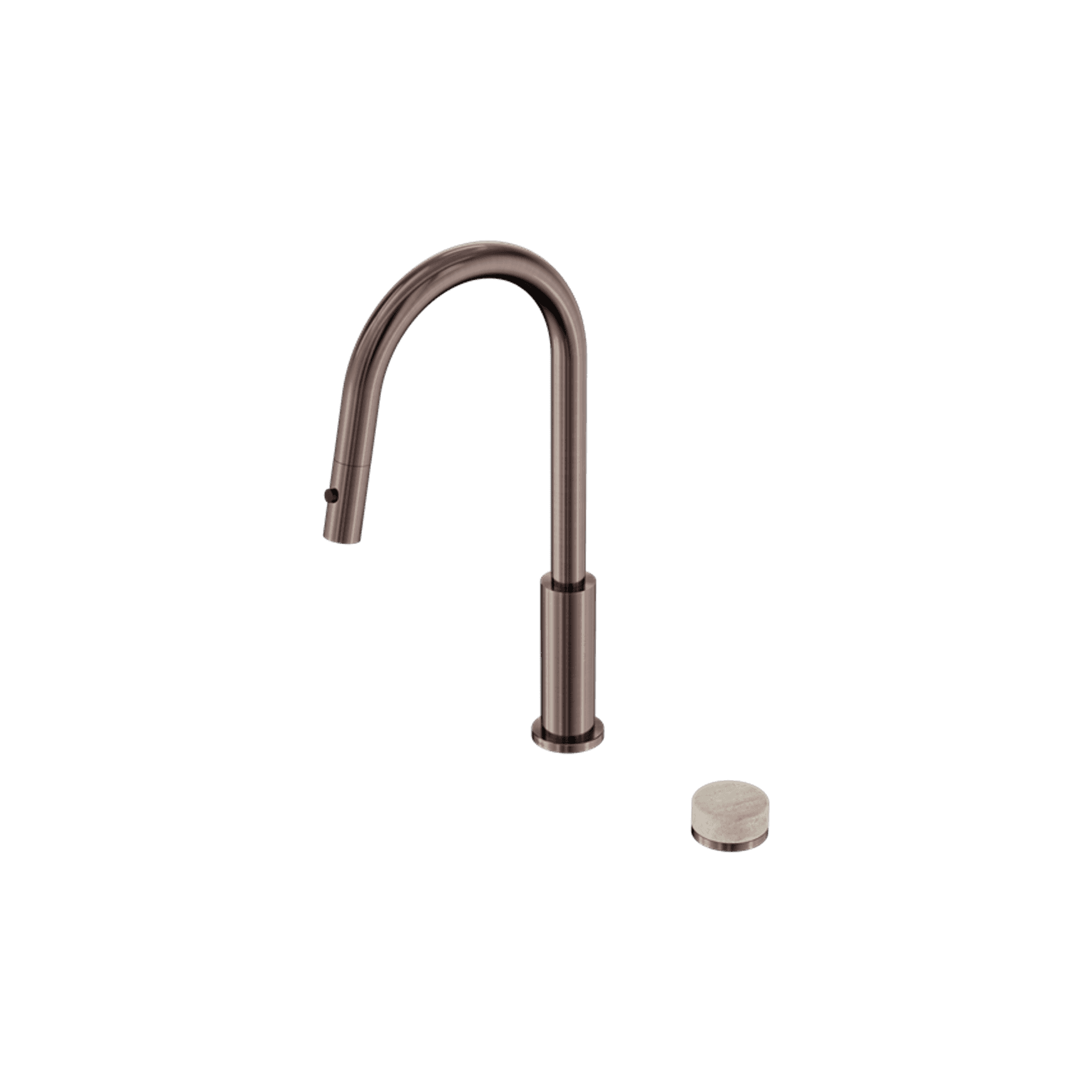 Serenity pull out kitchen Set Rome Travertine Handle Brushed Bronze