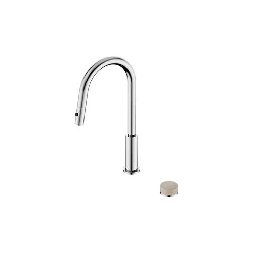 Serenity pull out kitchen Set Rome Travertine Handle Chrome