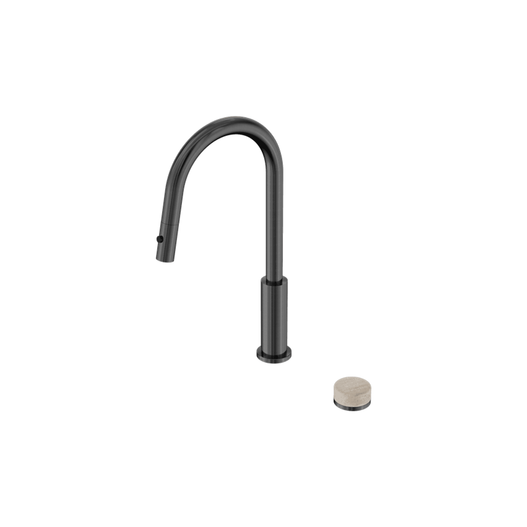 Serenity pull out kitchen Set Rome Travertine Handle Gun Metal