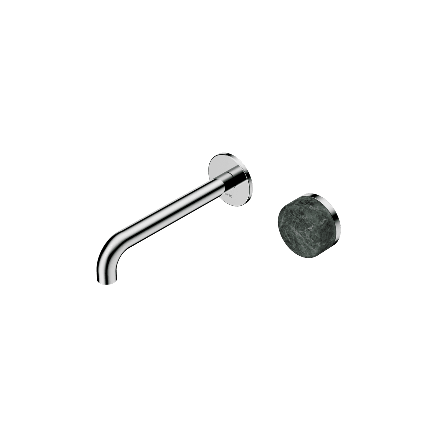 Serenity Wall Basin Mixer 220mm Spout Verde Alpi Handle Chrome