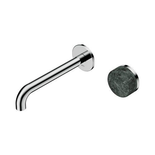 Serenity Wall Basin Mixer 160mm Spout Verde Alpi Handle Chrome