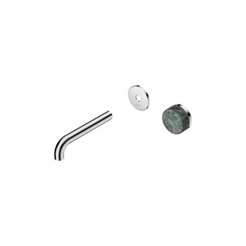 Serenity Wall Basin Mixer 160mm Spout Verde Alpi Handle Chrome