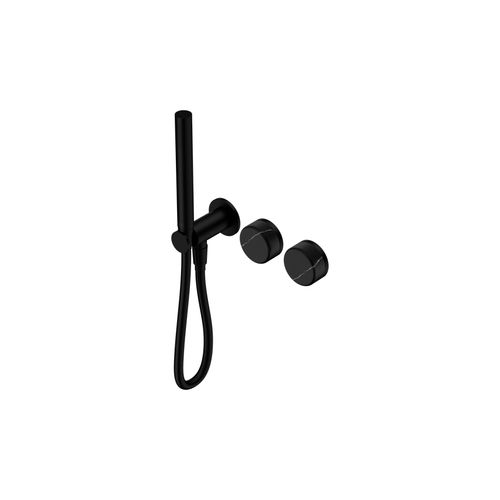 Serenity Shower System Marquina Black Handle And Slim Shower Matte Black