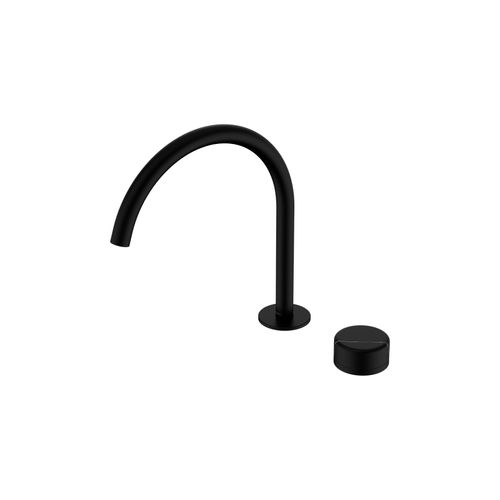 Serenity Bath/Kitchen Mixer Arc Spout Marquina Black Handle Matte Black