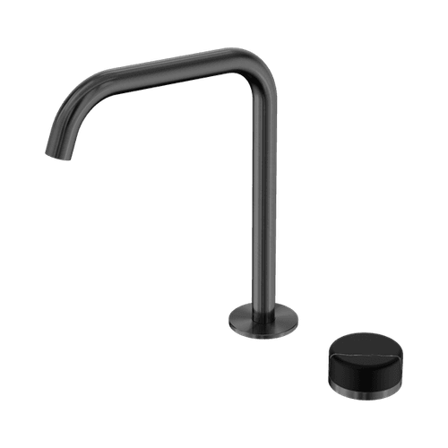 Serenity Bath/Kitchen Mixer Edge Spout Marquina Black Handle Gun Metal