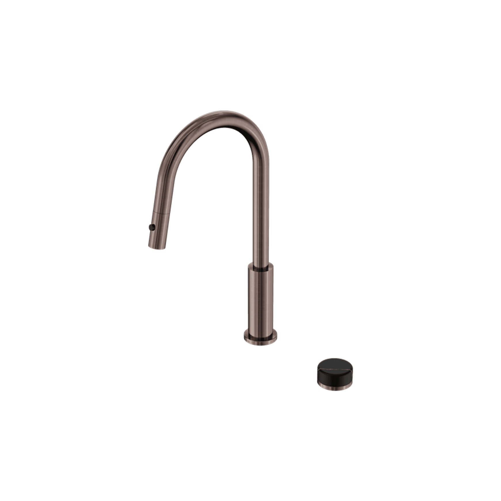 Serenity pull out kitchen Set Marquina Black Handle Brushed Bronze