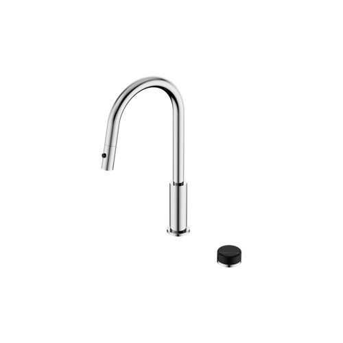Serenity pull out kitchen Set Marquina Black Handle Chrome