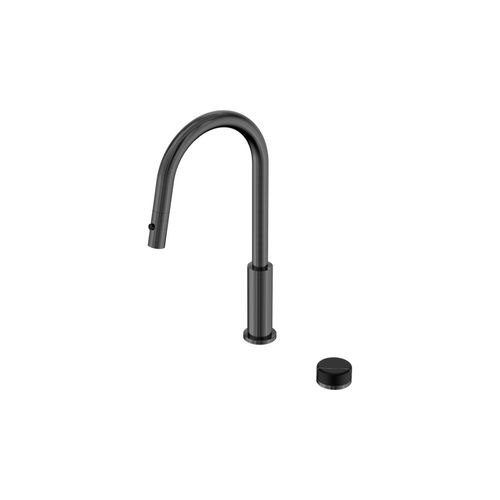 Serenity pull out kitchen Set Marquina Black Handle Gun Metal