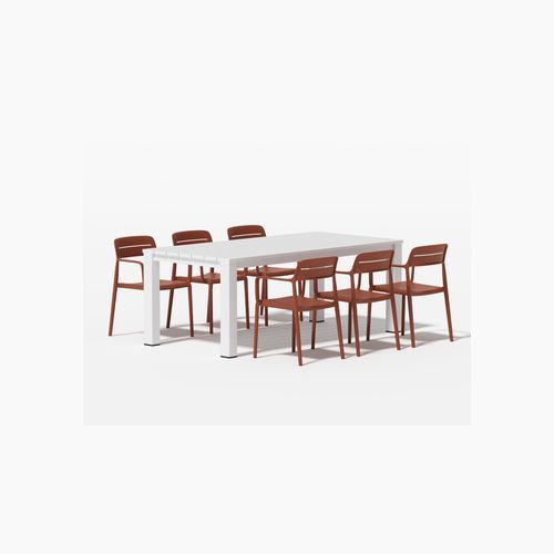 Ficus Table With Aha Chairs 7-Piece Outdoor Dining Set