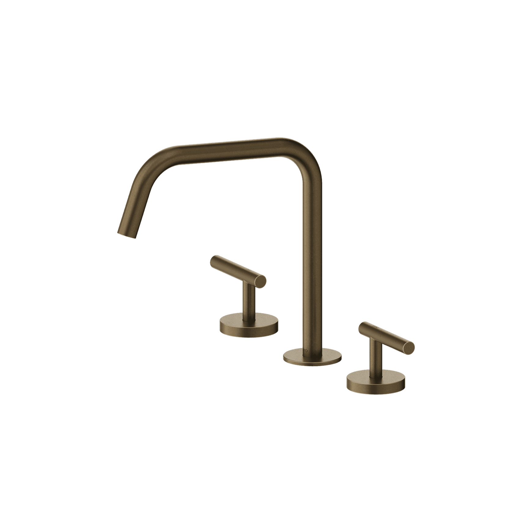 Mecca Lever Bath/Kitchen Set Edge Spout II Tumbled Antique Brass