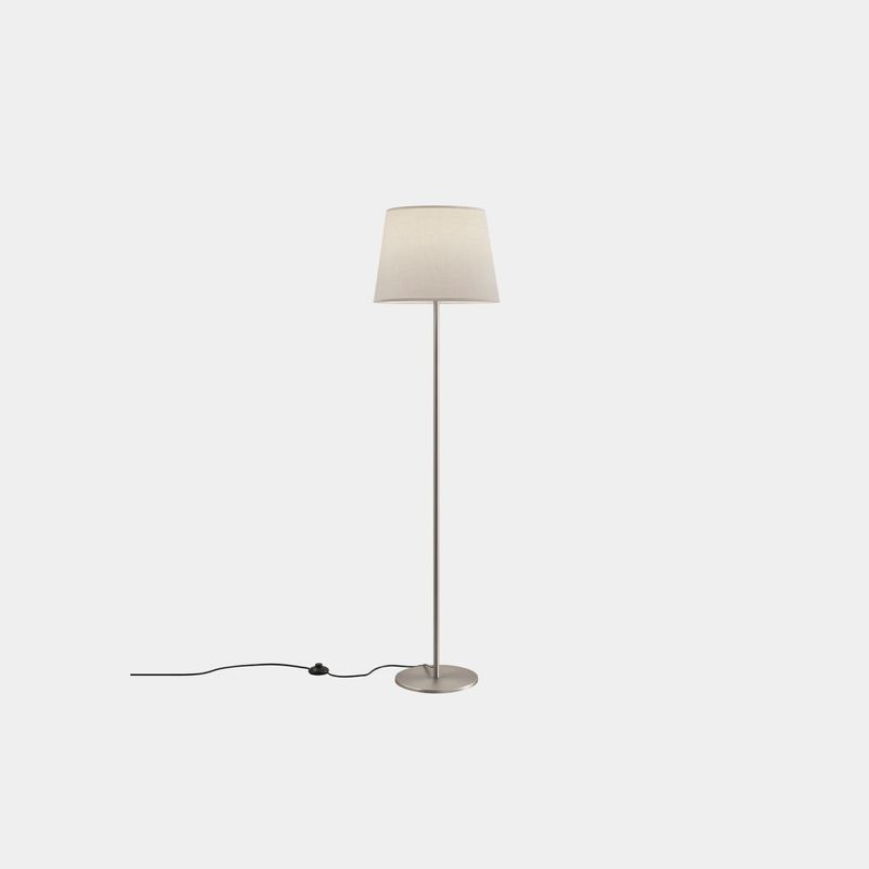 Paige Floor Lamp in Satin Nickel