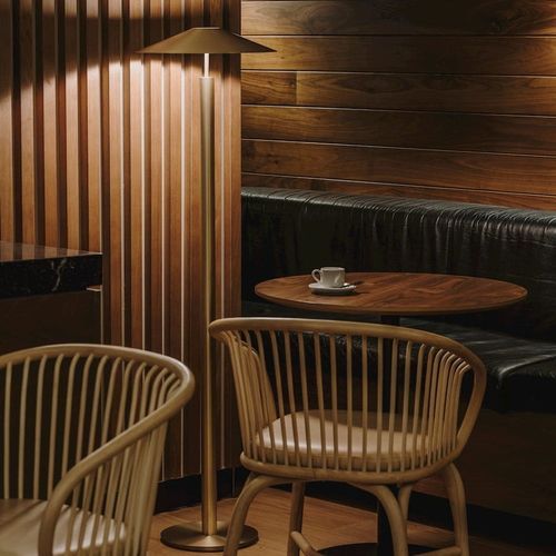 Henri LED Floor Lamp in Gold