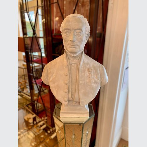 Antique Plaster Bust Of A Gentleman In Uniform