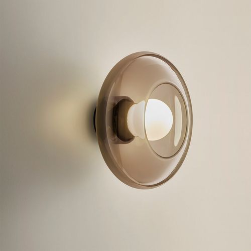 Haze Glass Wall Light in Amber