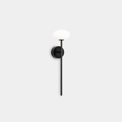 Koko Glass Wall Light in Black