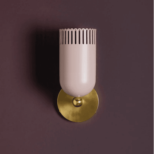 Posie 1 Light Wall Light in Natural Dust Pink