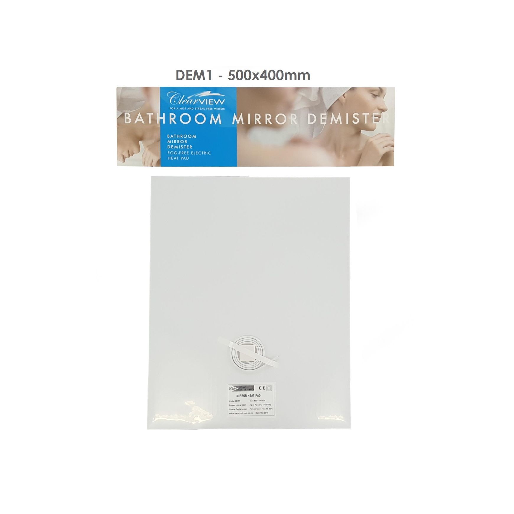 Bathroom Mirror Demister Fog-Free Electric Heat Pad