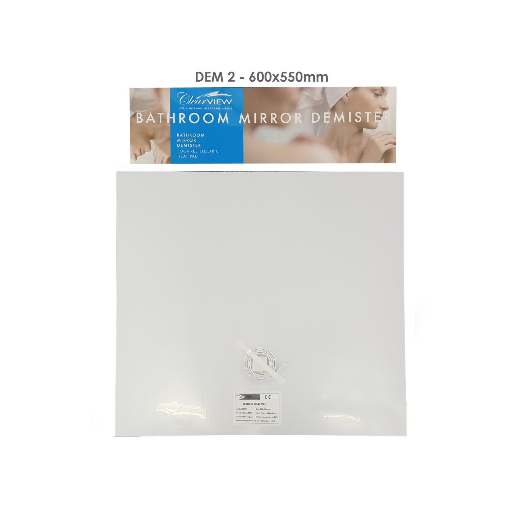 Bathroom Mirror Demister Fog-Free Electric Heat Pad