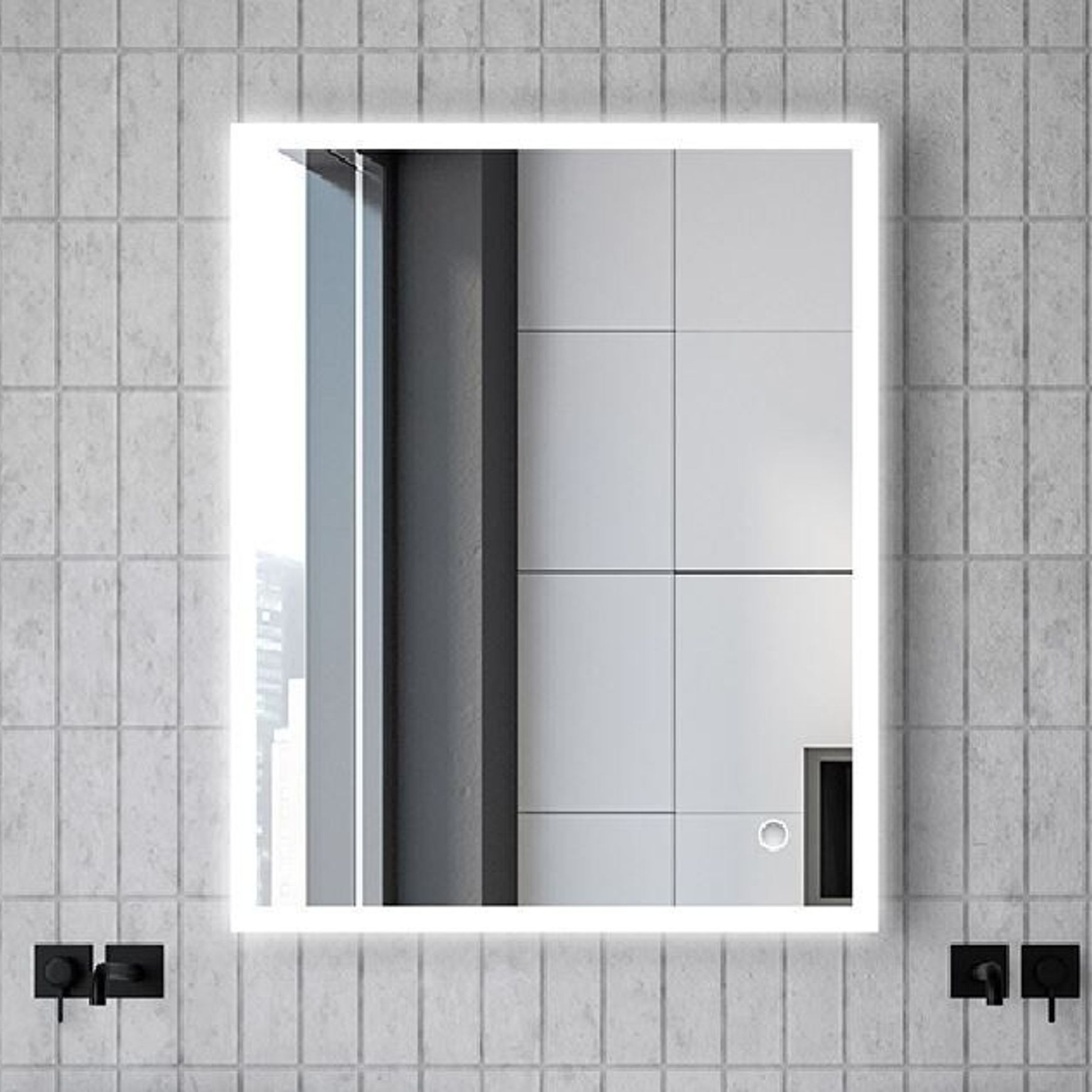 LED Frost Light Mirror with Demister
