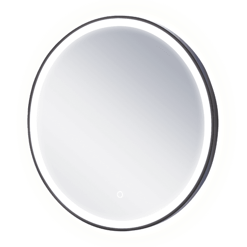 Granada LED Black Aluminium Framed Mirror with Demister