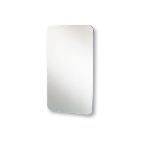 Polished Edge Mirror with Radius Corners and Hidden Fittings