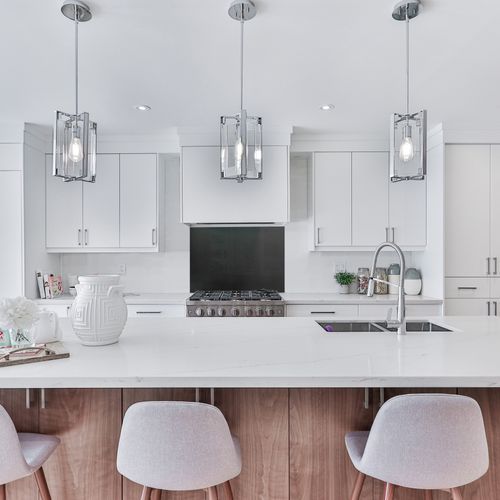 Metallic Black Glass Splashback