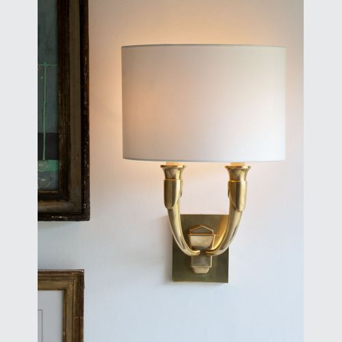 French Horn Wall Light