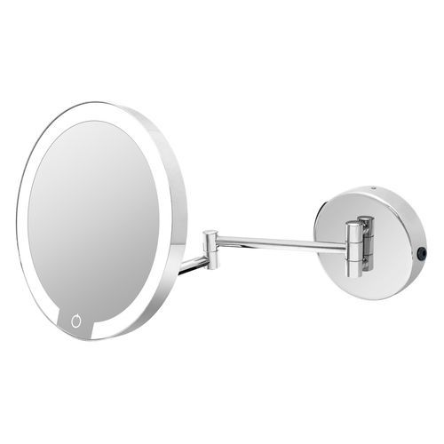 Chrome LED Magnify Mirror - Battery & USB