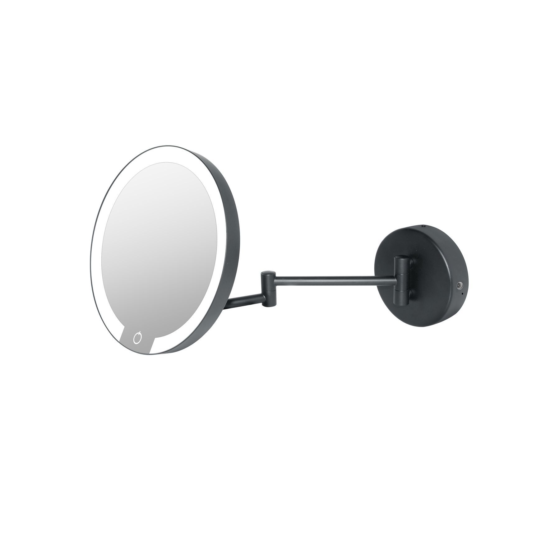 Black LED Magnify Mirror - Battery & USB