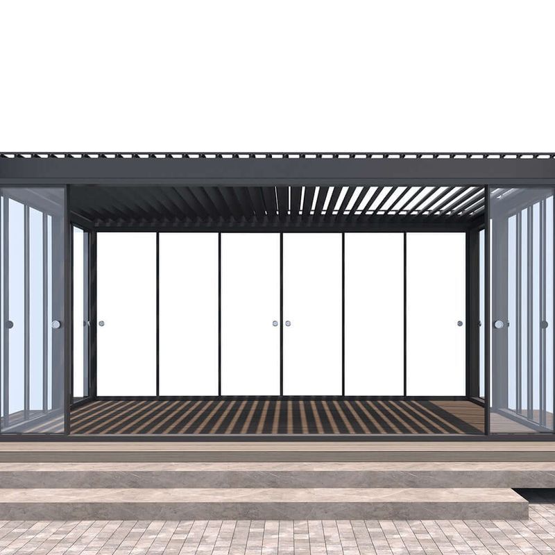 Glass Sliding Door For Caribbean & Atlantic Freestanding Pergola