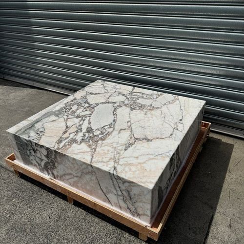 Square Coffee Table - Milky Blue Marble | Natural Stone Co.