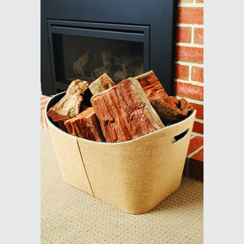 Jute Wood Basket