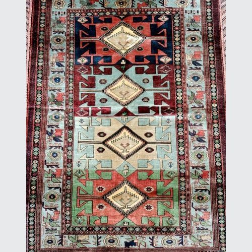 Caucasian Design Silk Rug 150x110cm