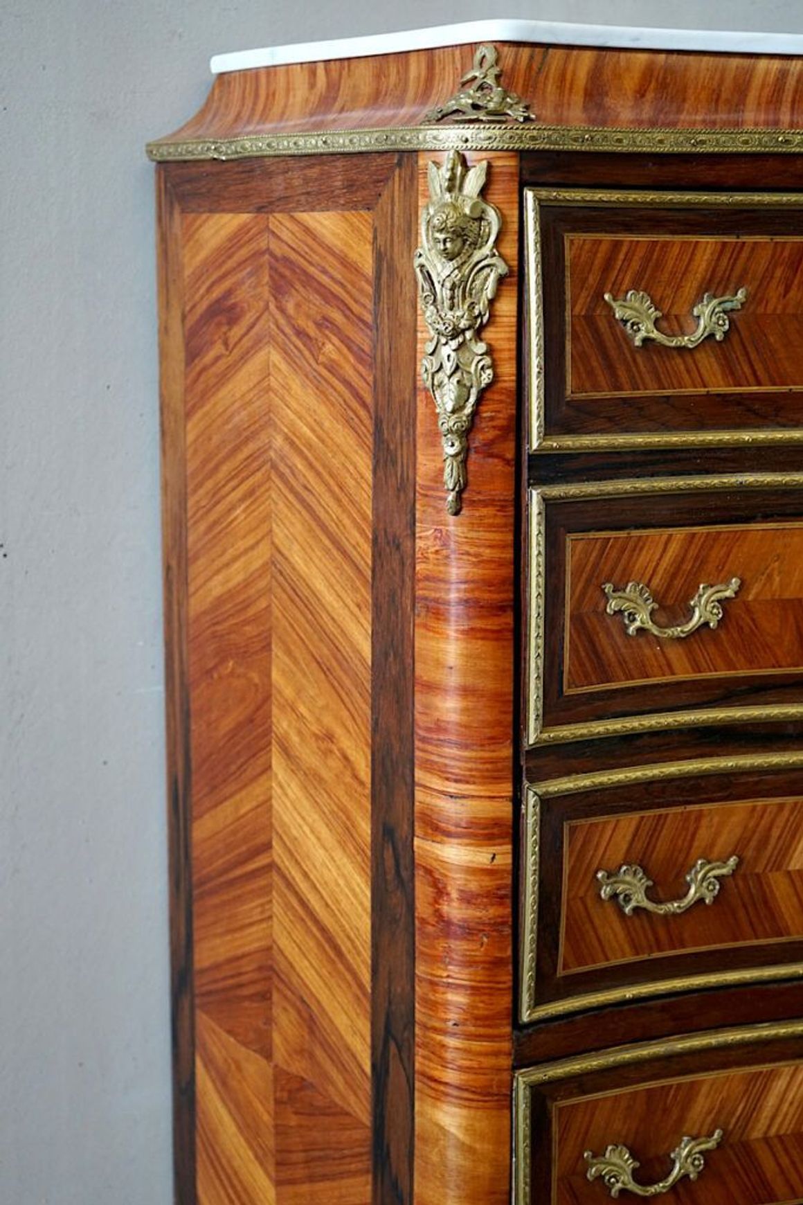 French Regence Marquetry Secretaire