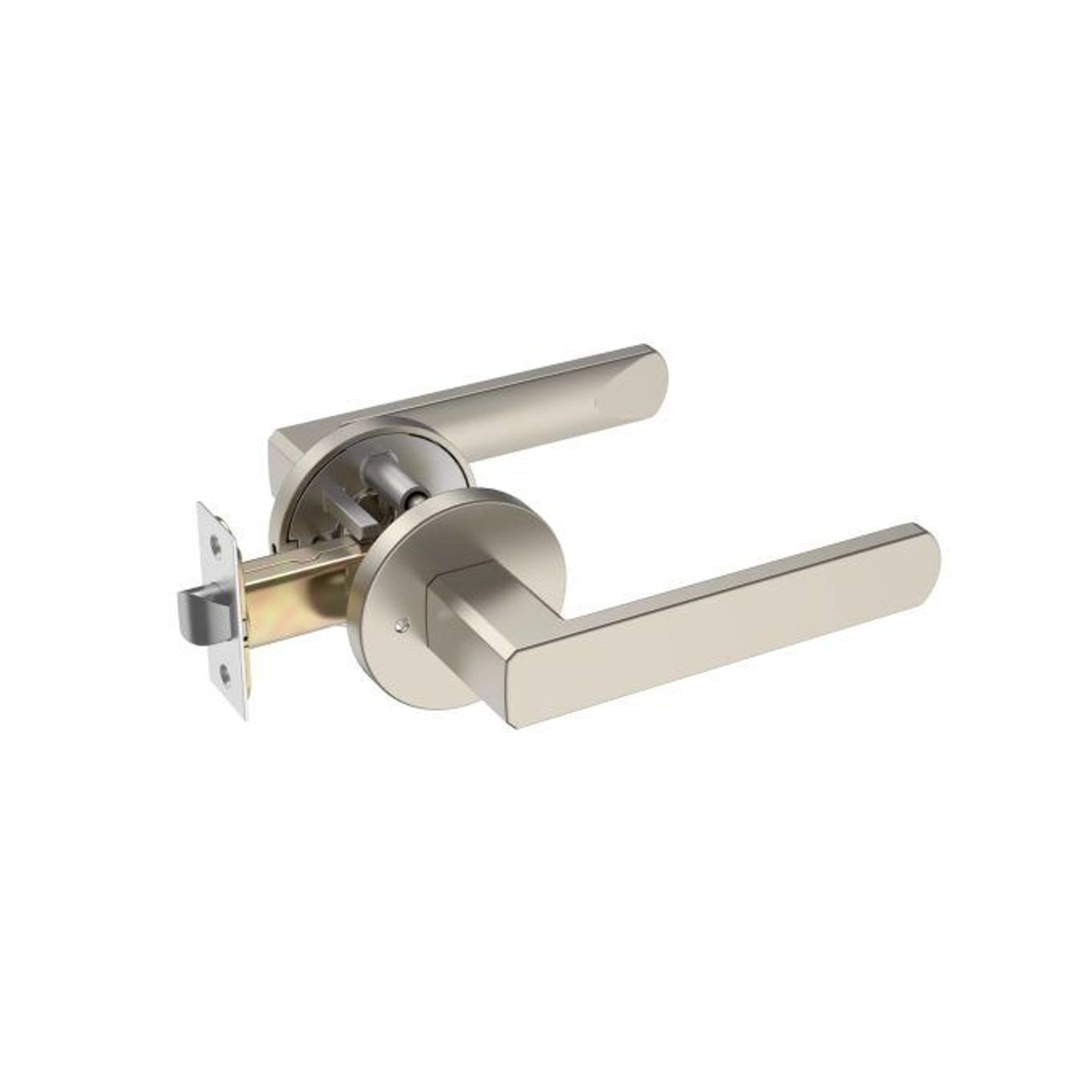 Moon Lever Handle In Matt Brushed Nickel