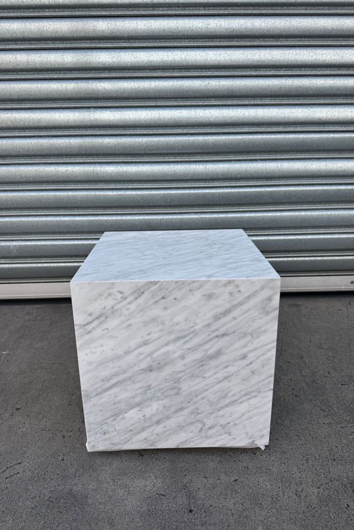 Cube Side Table - Carrara Marble | Natural Stone Co.
