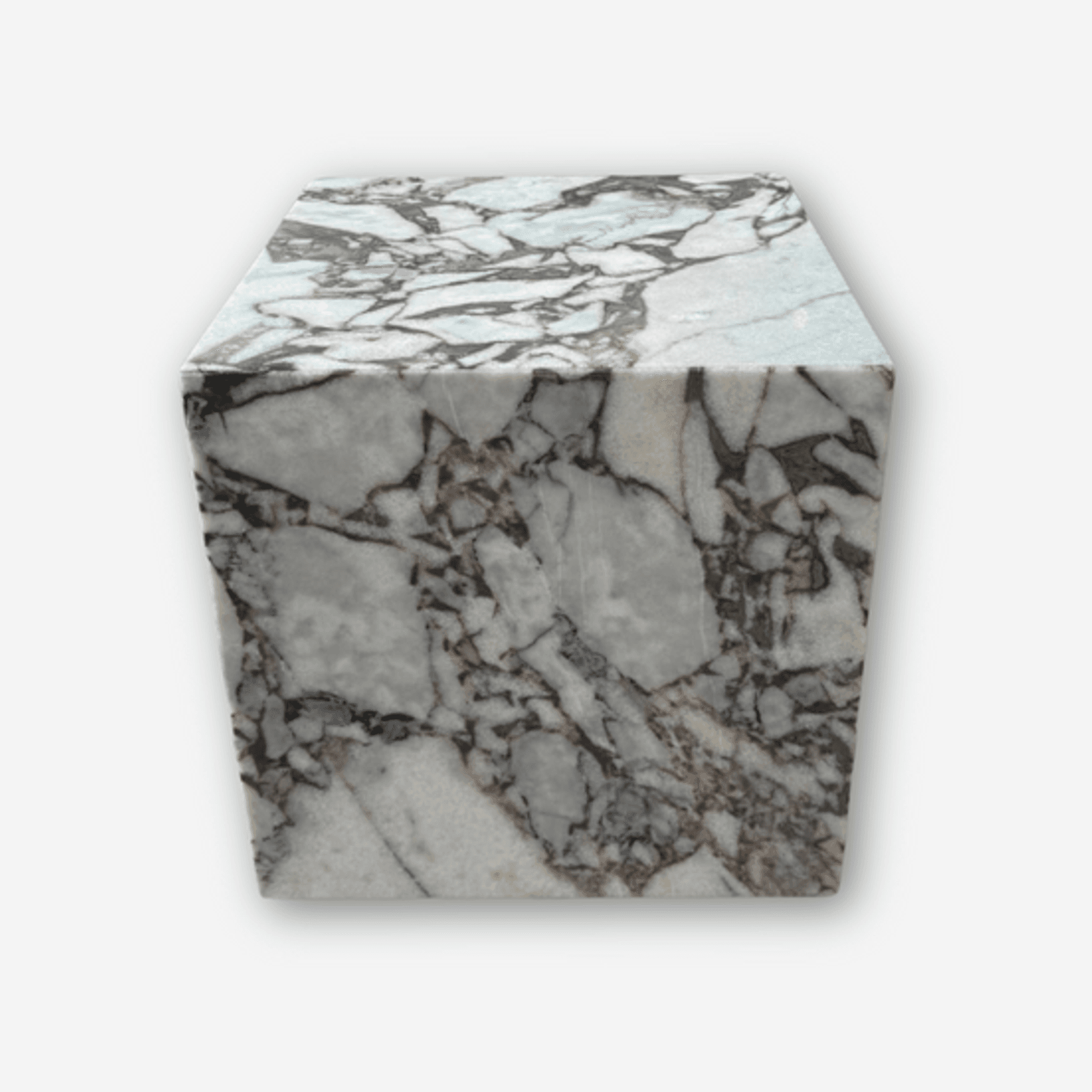 Cube Side Table - Milky Bleu Marble | Natural Stone Co.