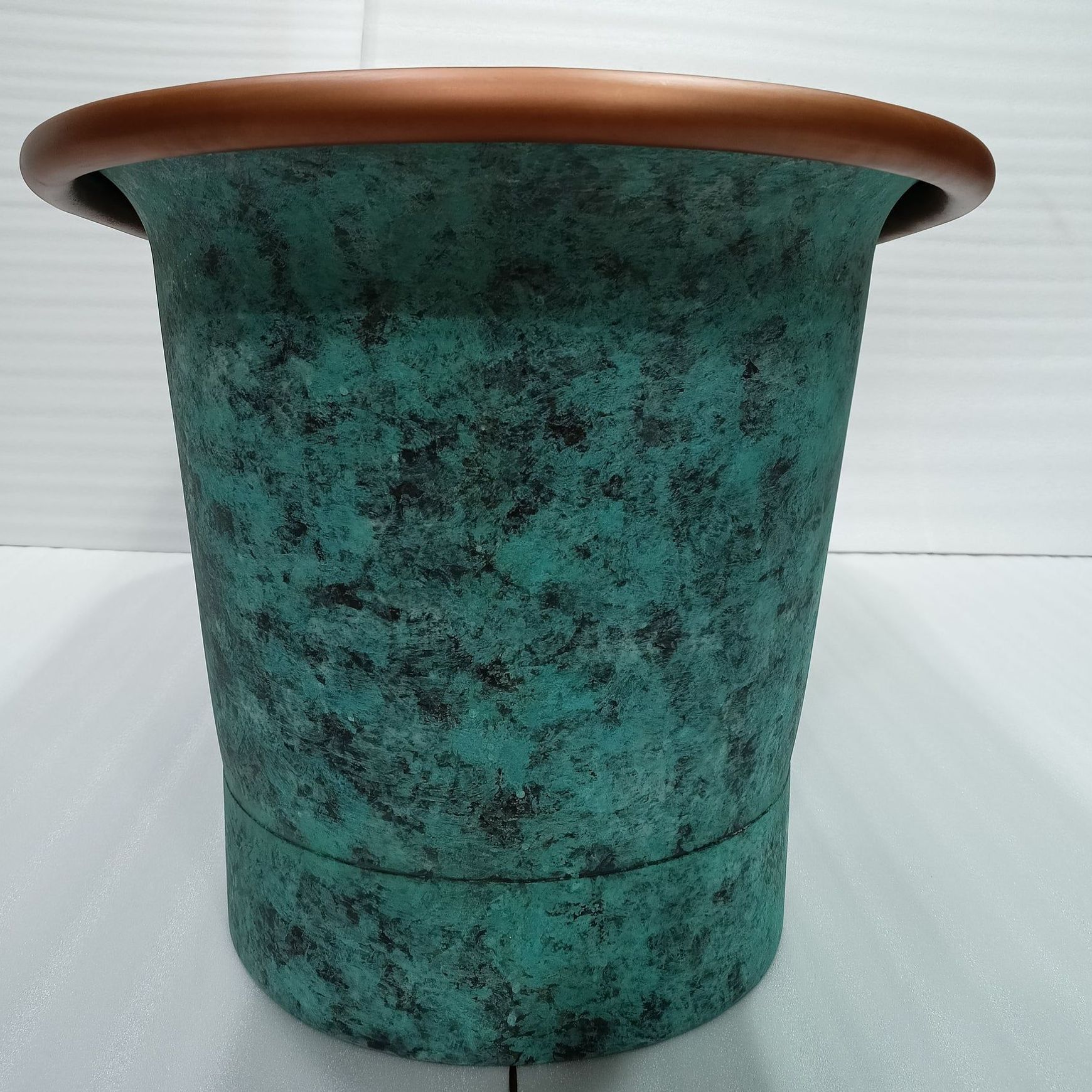 The Copper Bath Tub - Aurora Hammered Copper Double Slipper 1700mm - CB5018-D67