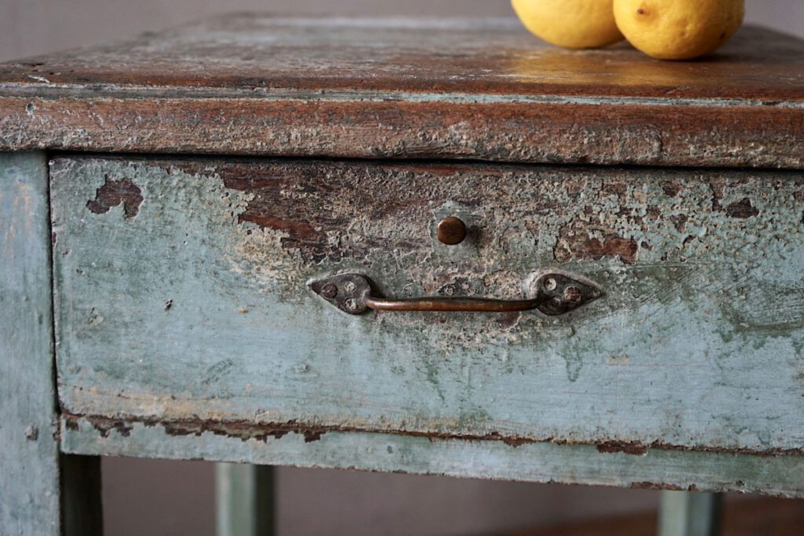 French Antique Painted Side Table