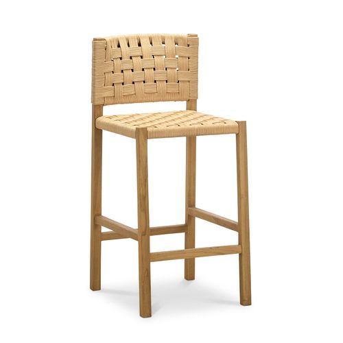 Kyren Woven Rope Counter Stool | Indoor & Outdoor