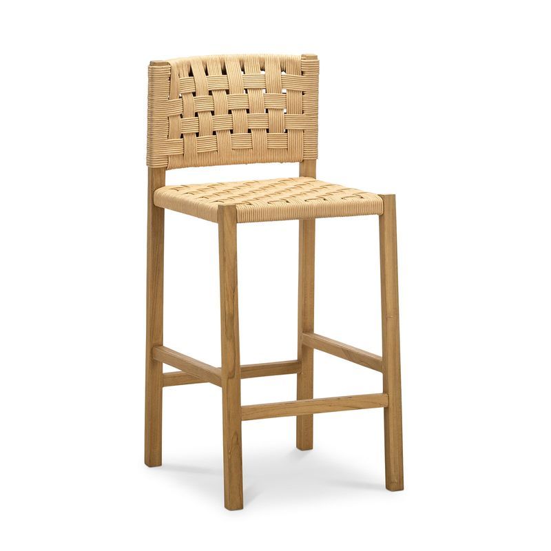 Kyren Woven Rope Counter Stool | Indoor & Outdoor