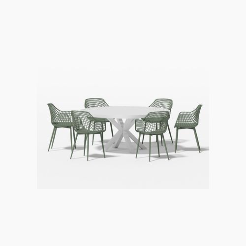 Dipper Table With Ava Chairs 7-Piece Outdoor Dining Set